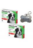 FRONTLINE Combo Spot -On Pies XL powyżej 40kg (pipeta 3x 4,02ml) X2 + GRATIS!  Zawieszka świecąca
