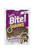 BRIT LET'S BITE N DOG BITE SHARKS 150G
