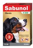 Sabunol Obroża szara przeciw pchłom i kleszczom dla psa 75cm