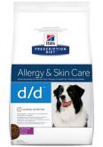Hill's Prescription Diet D/D Canine kaczka i ryż 12 kg